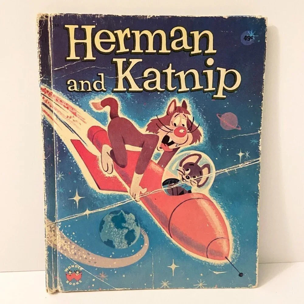 Vintage 1975 Herman and Katnip Wonder Books Harvey Cartoon Studios